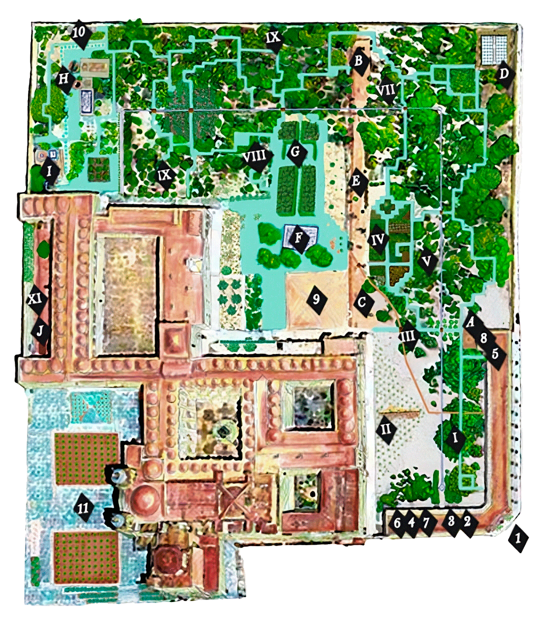 Mapa del Jardín Etnobotánico