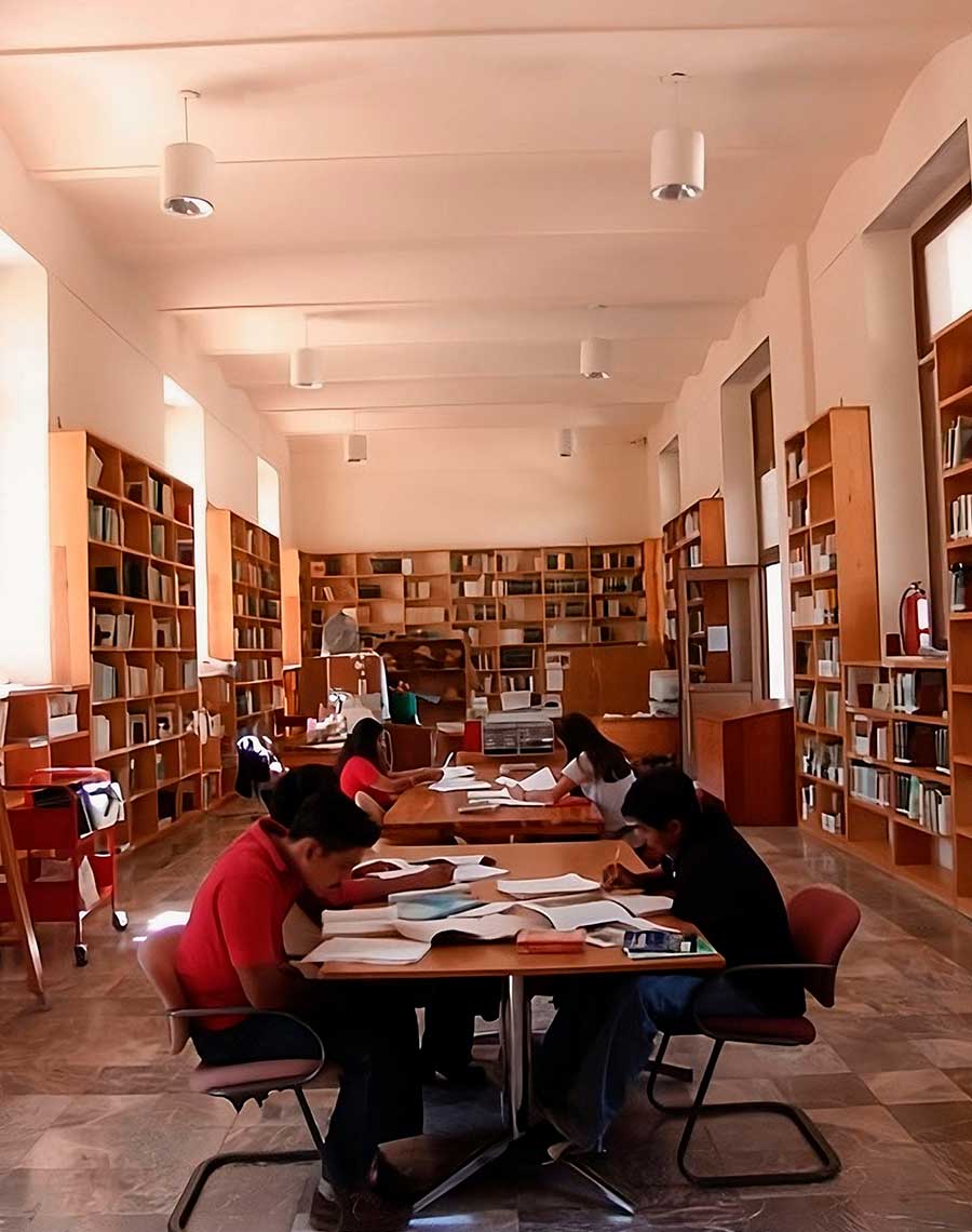 Interior de la Biblioteca del Jardín Etnobotánico